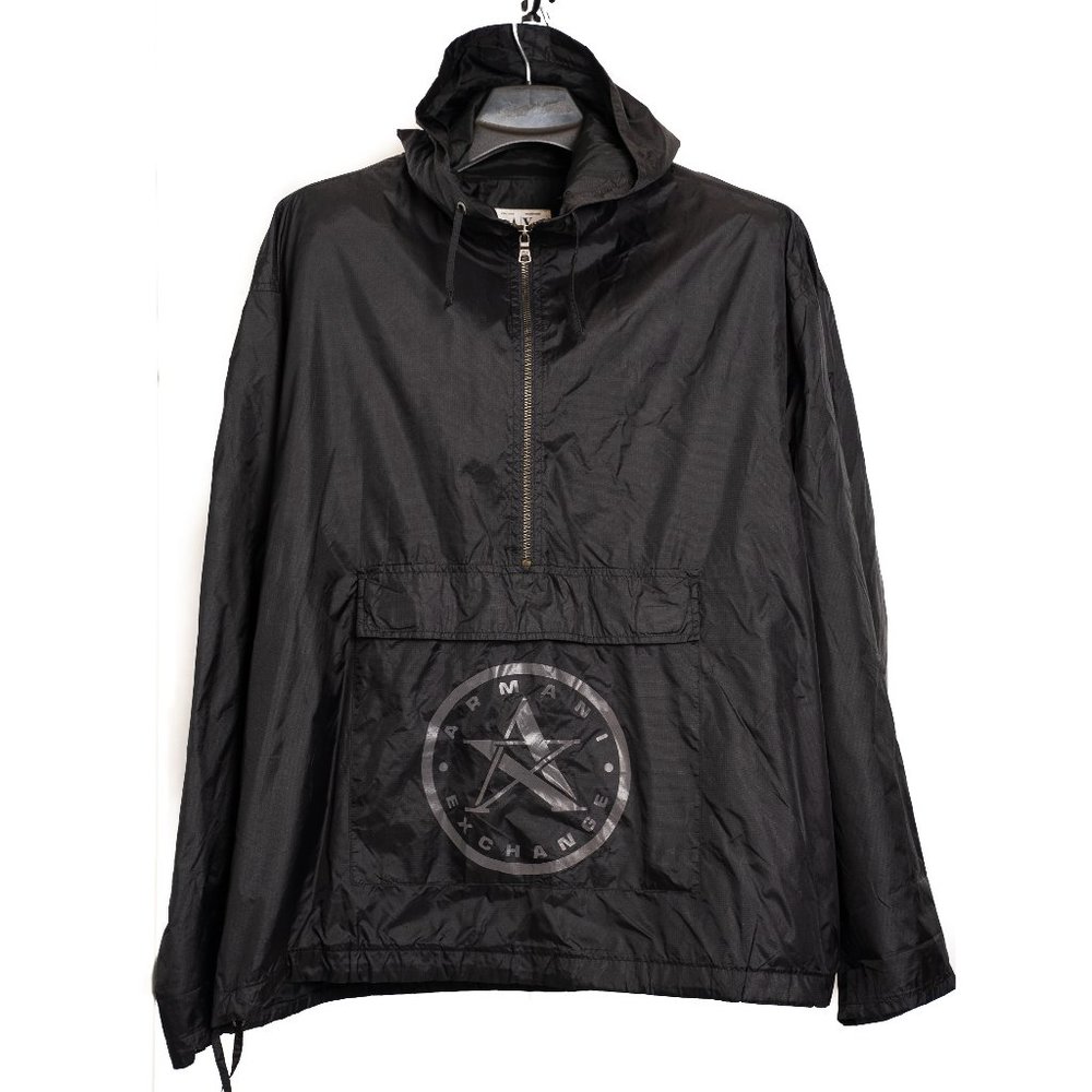 Armani Exchange Men's Pull Over Half Zip Wind Breaker